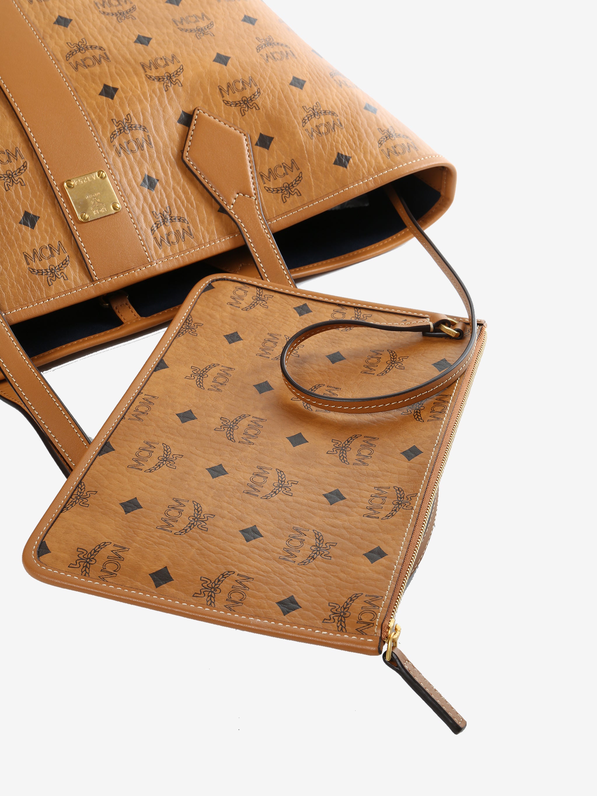 Close up of brown bag, showing texture of the fabric