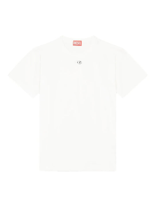 White t-shirt, front view