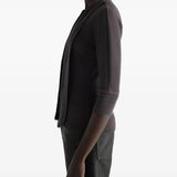 Grey t-shirt worn by a person, showing the t-shirt fit