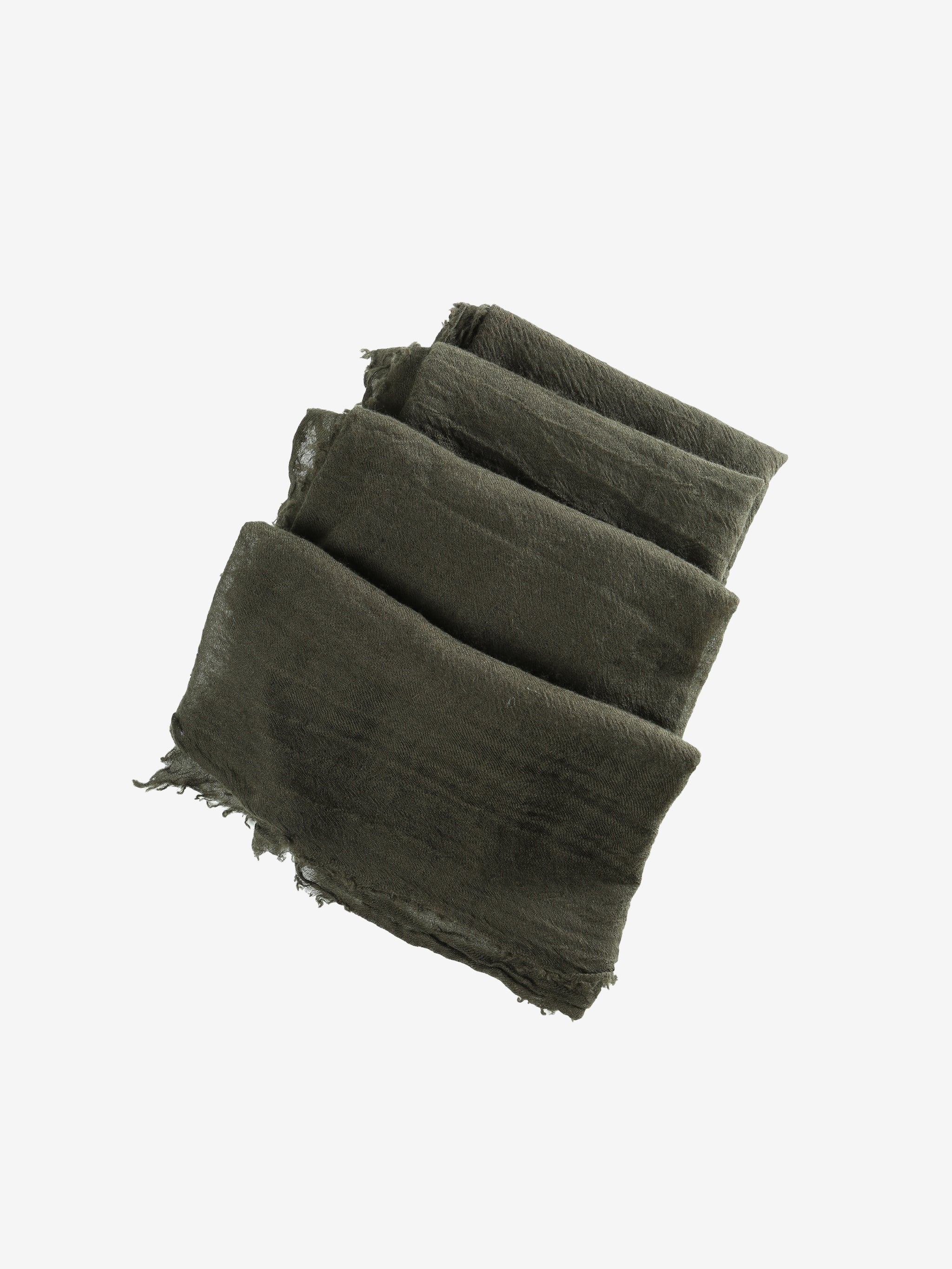 Green scarf,front view