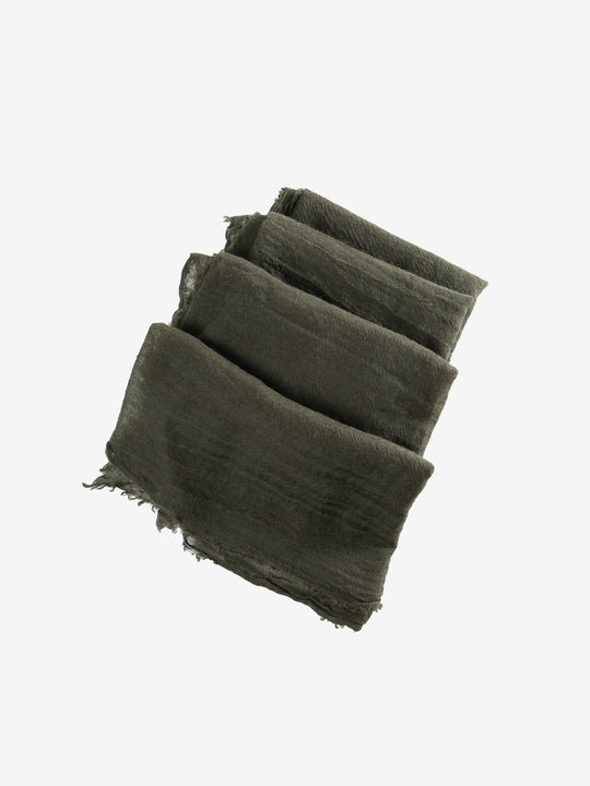 Green scarf,front view