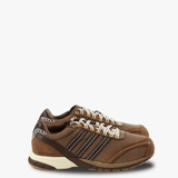 Brown sneakers, front view