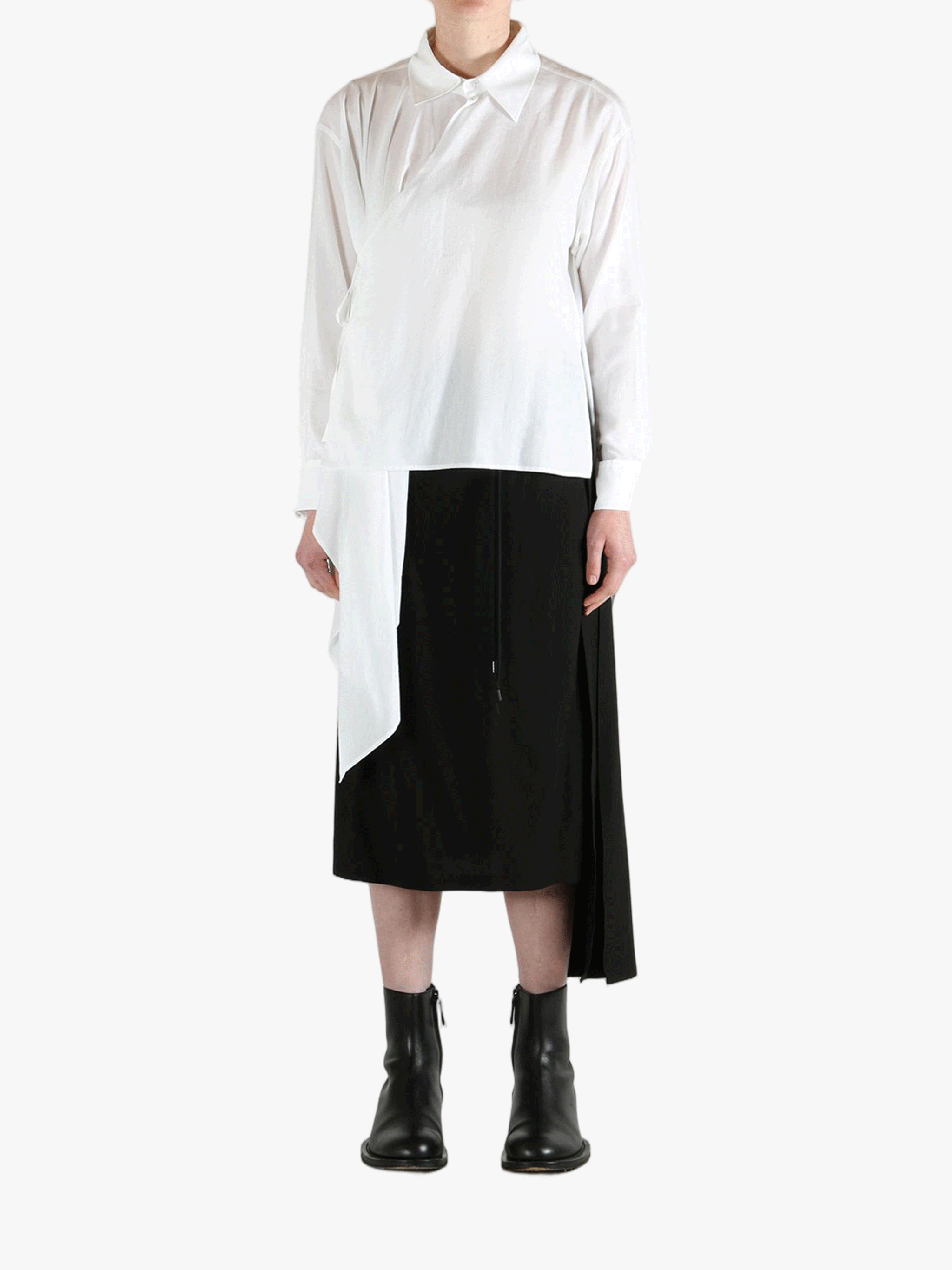 White shirt, full body view