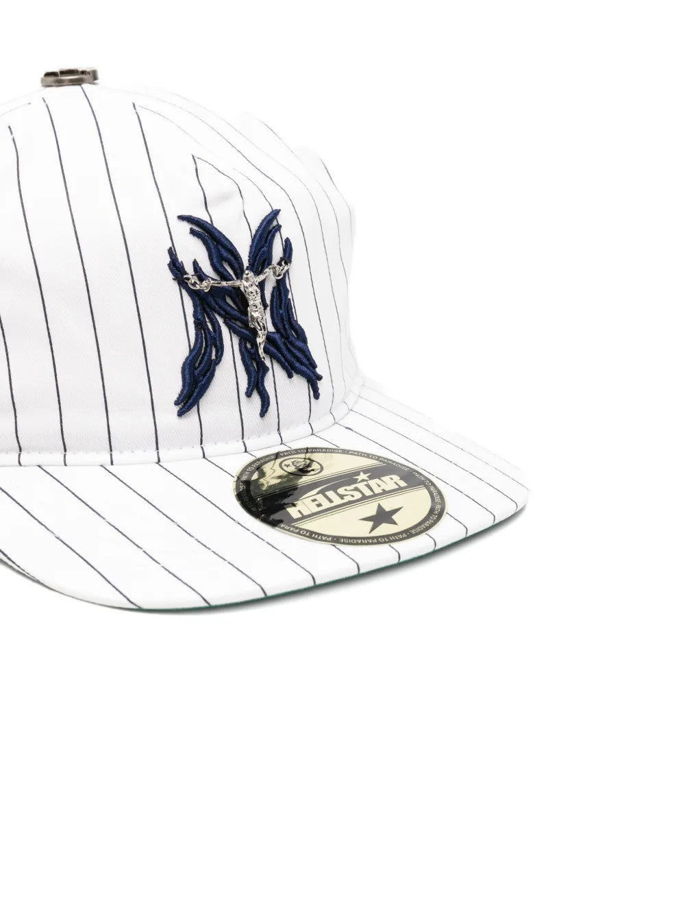 White hat, front view