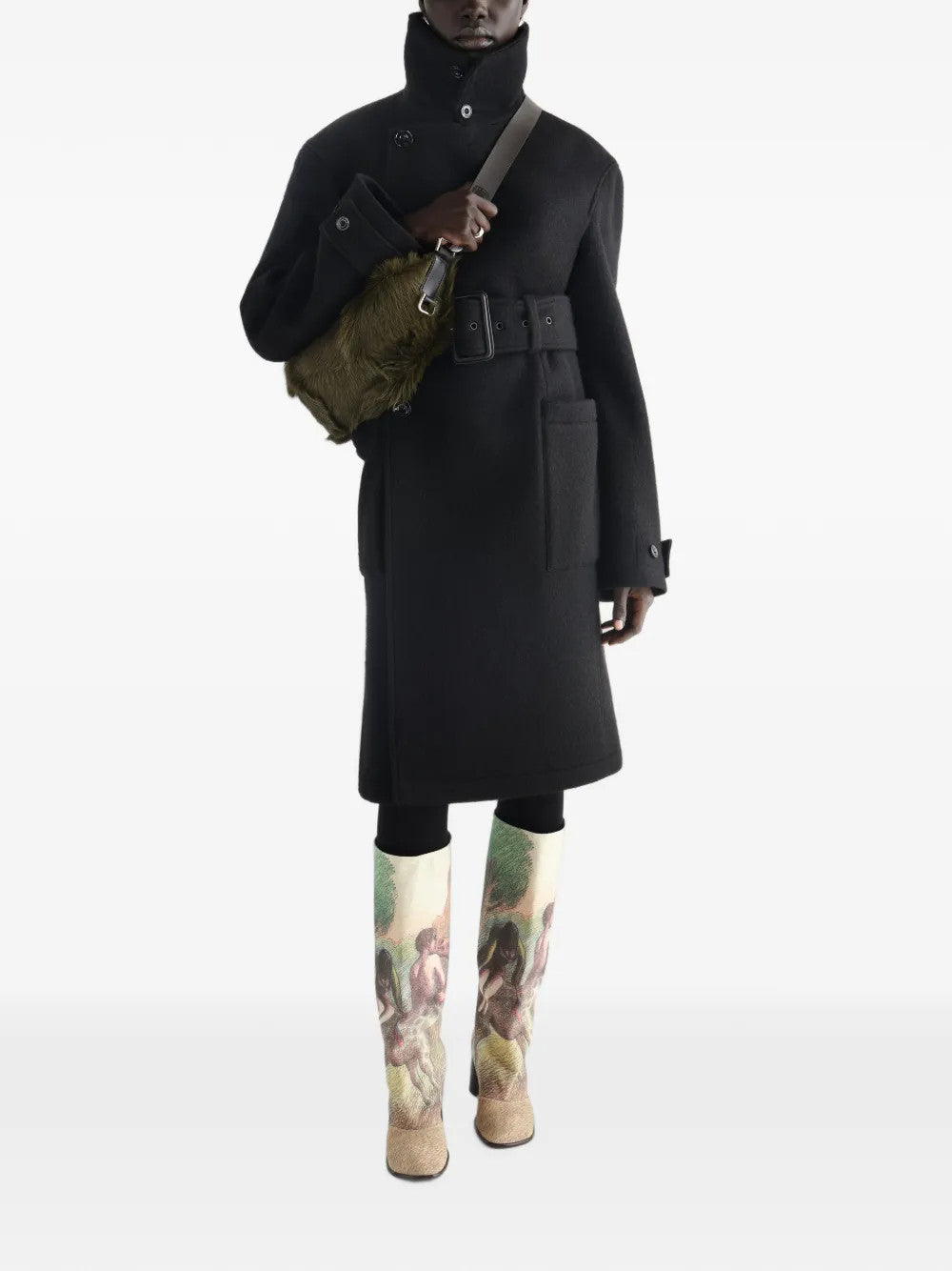 Black jacket, full body view