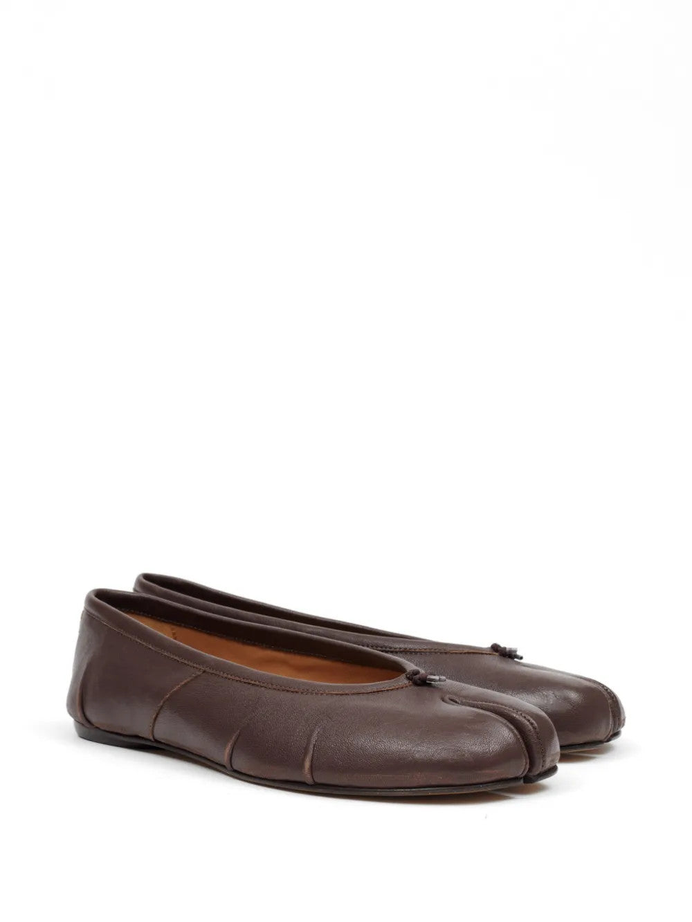 Brown shoes, front view