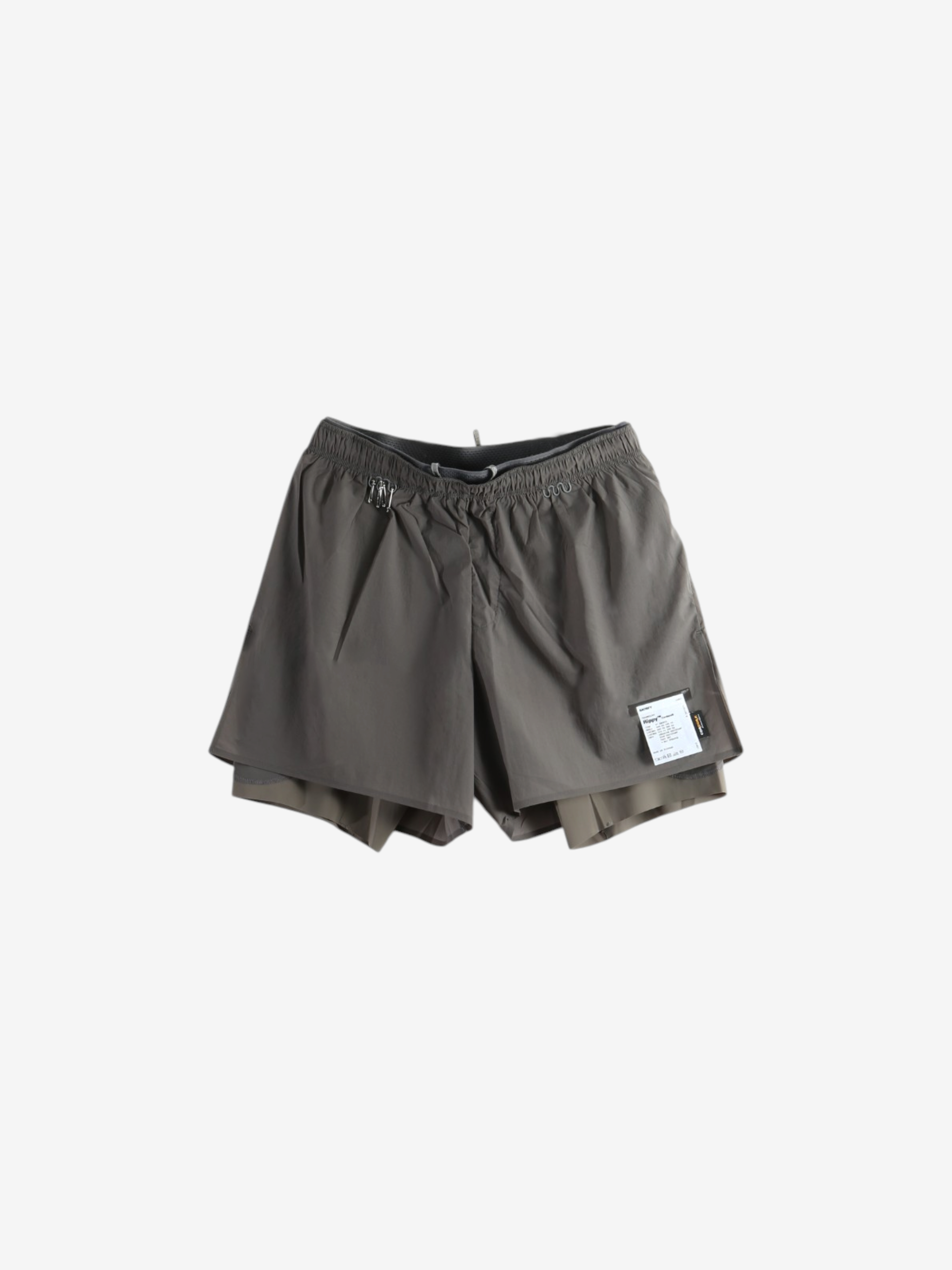 Grey shorts, front view