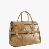 Tan bag, front view