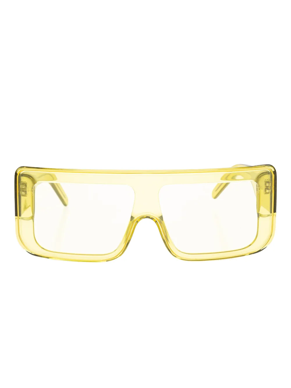 Yellow eyewear, front view