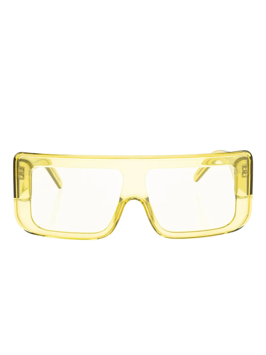 Yellow eyewear, front view