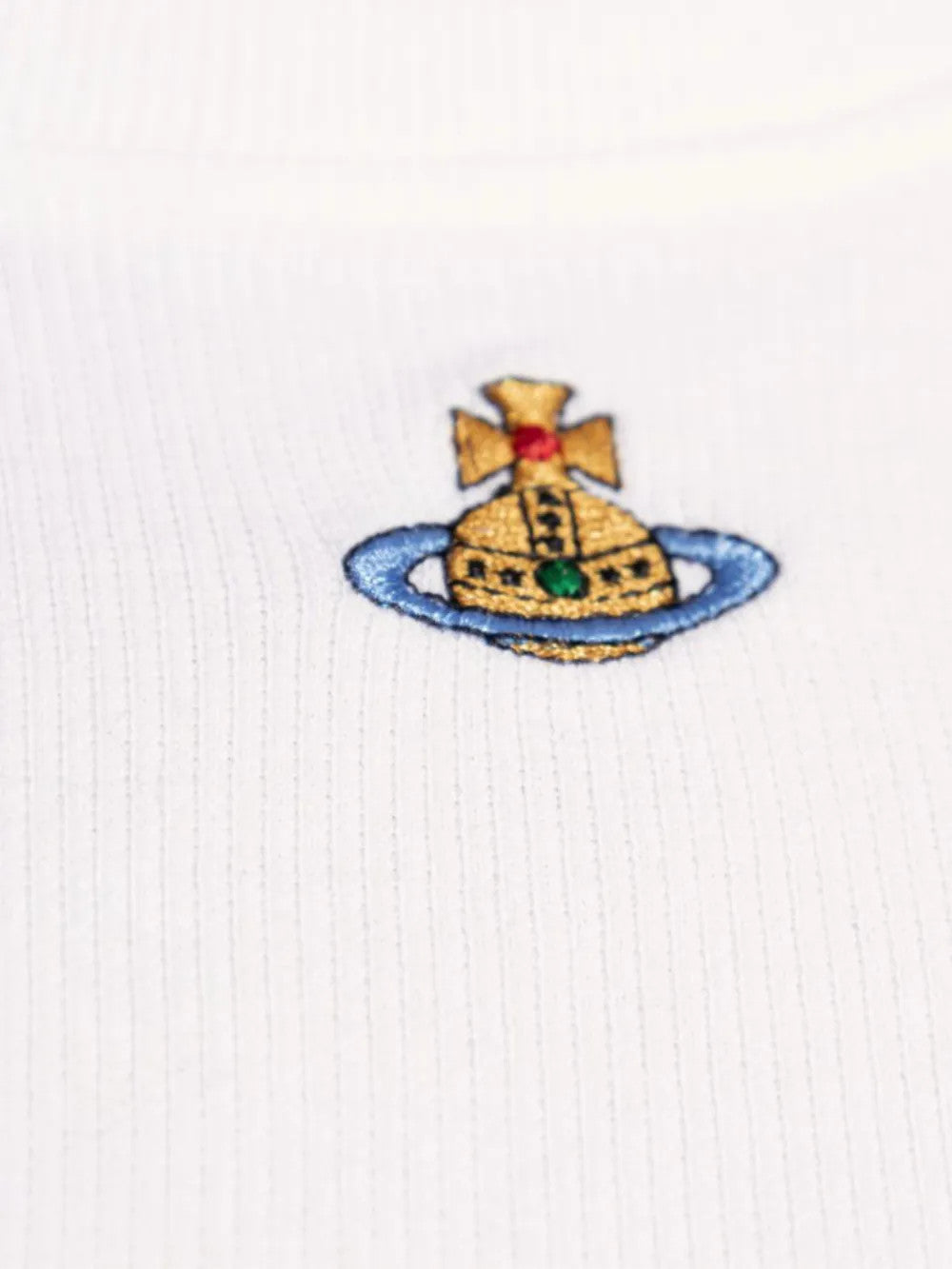 Close up of White t-shirt, showing detail