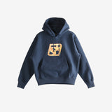 Navy blue hoodie,front view