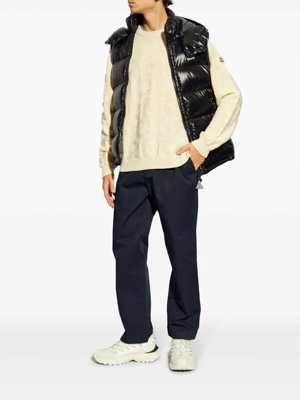 Black jacket, full body view