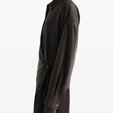 Brown shirt, full body view