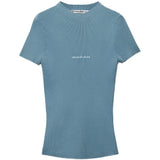 Blue t-shirt, front view