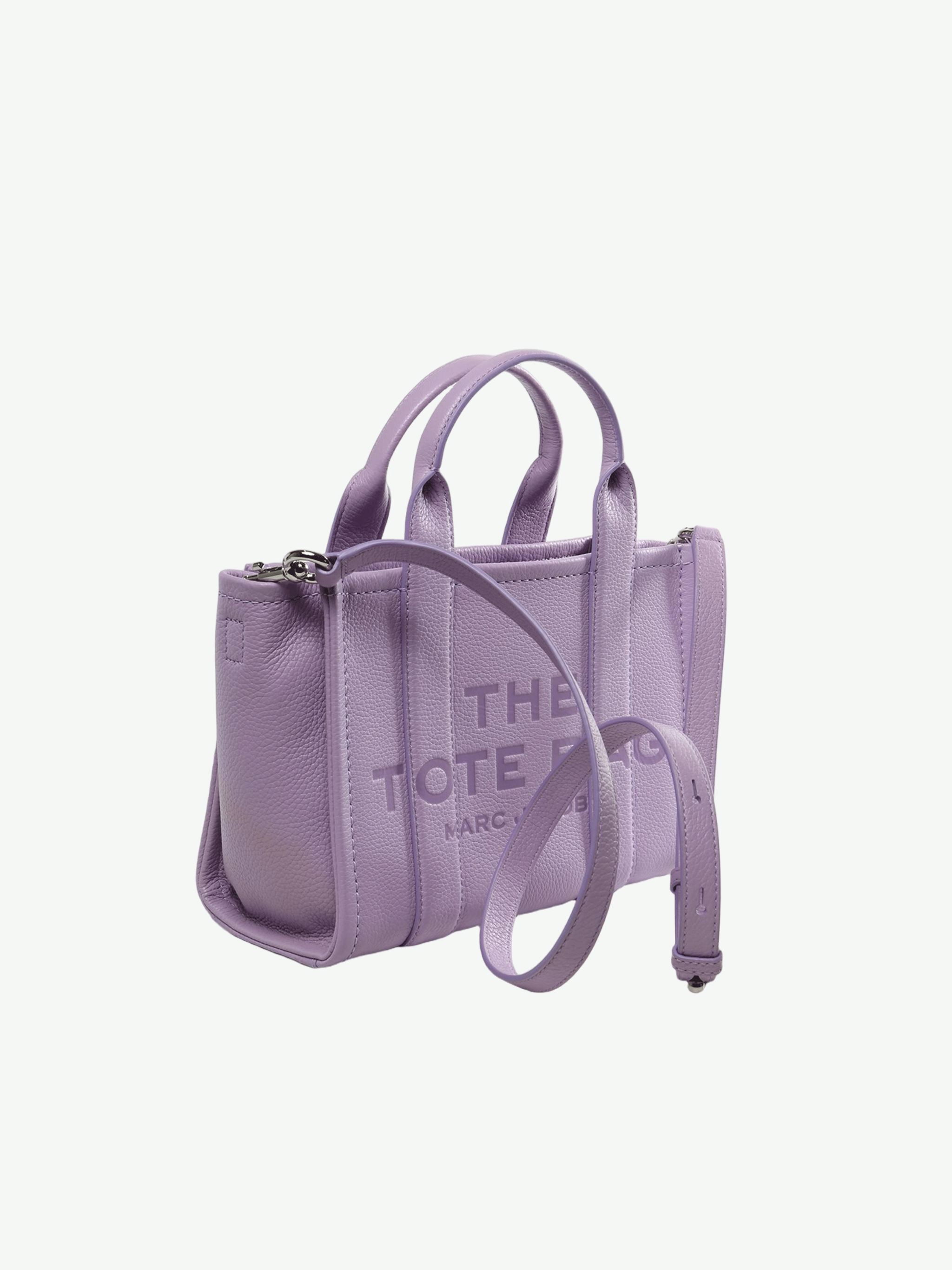 Purple bag, side view