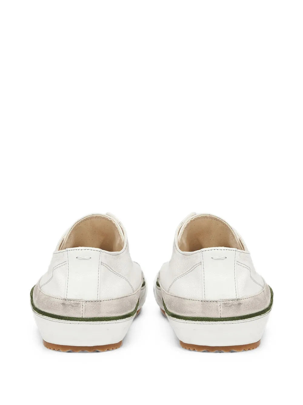 White shoes, back view