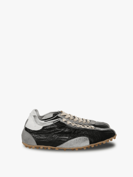 Black sneakers, front view