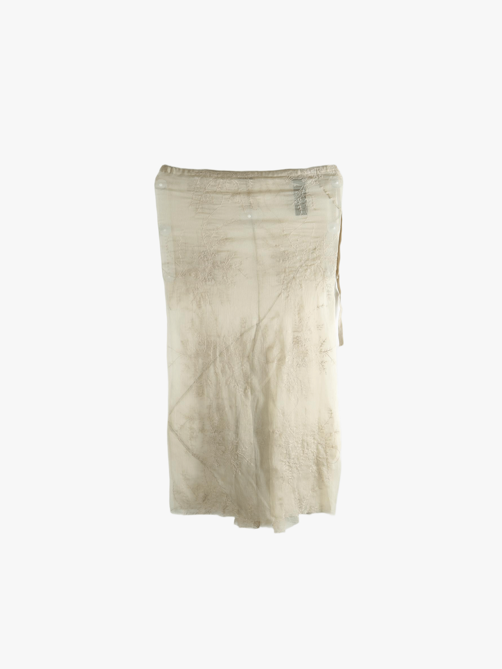 White skirt, front view