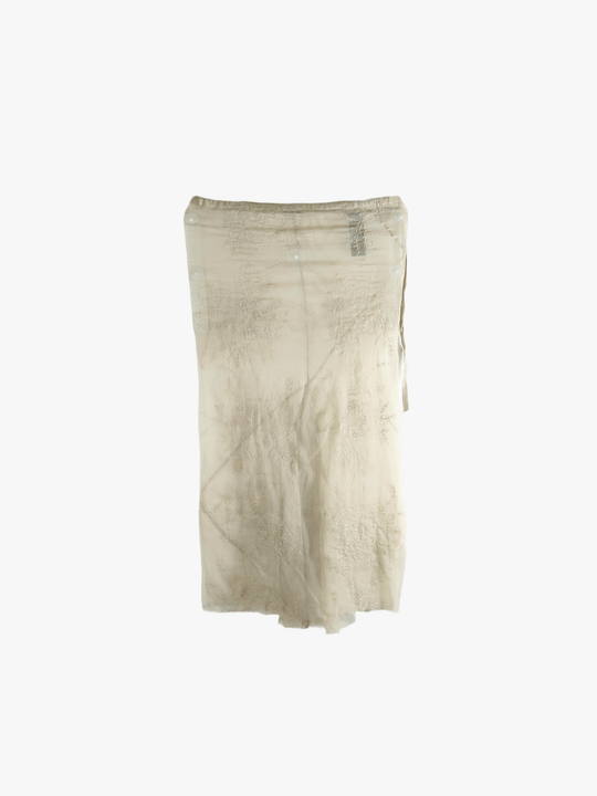 White skirt, front view