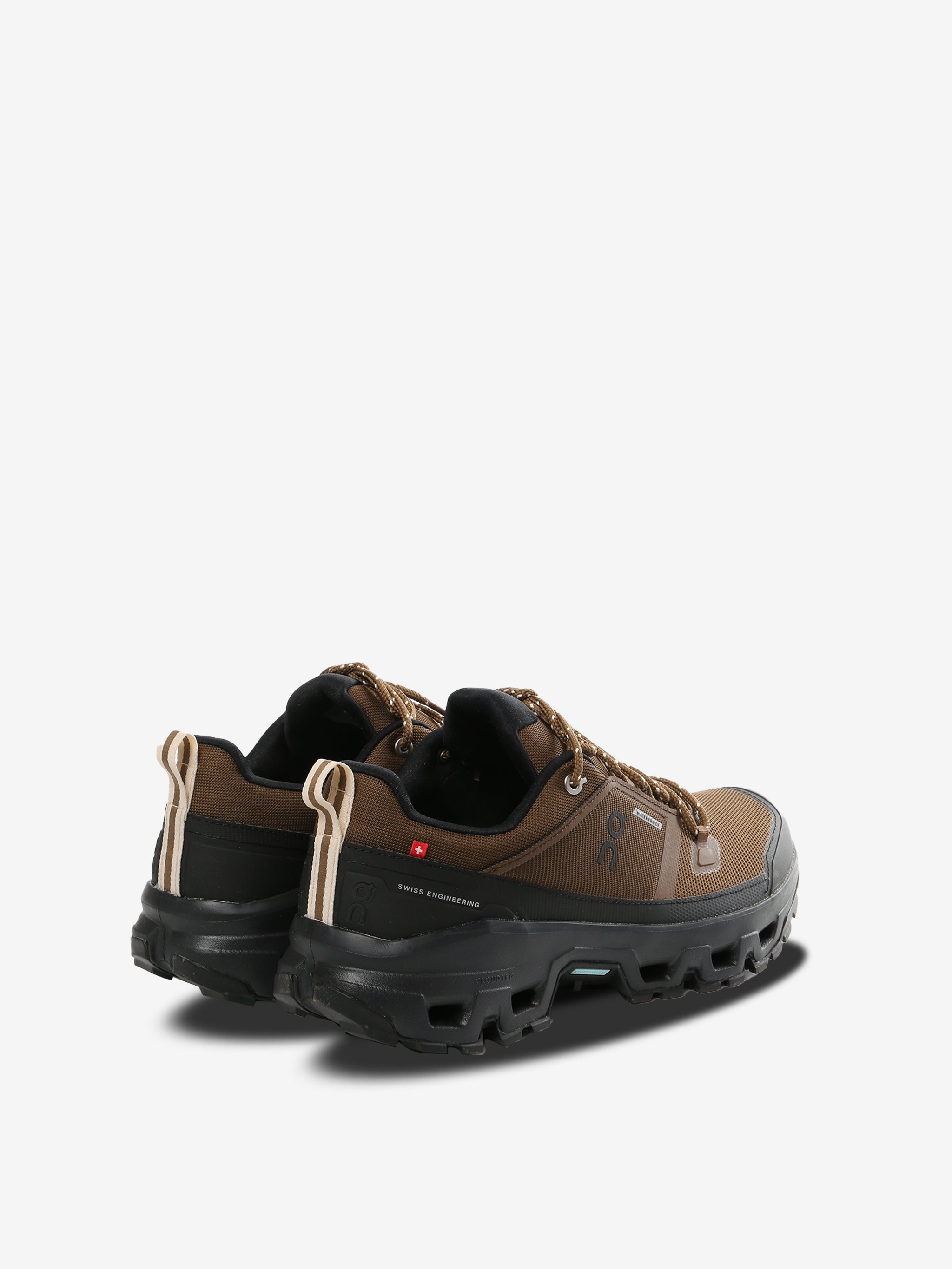 brown sneakers, side view