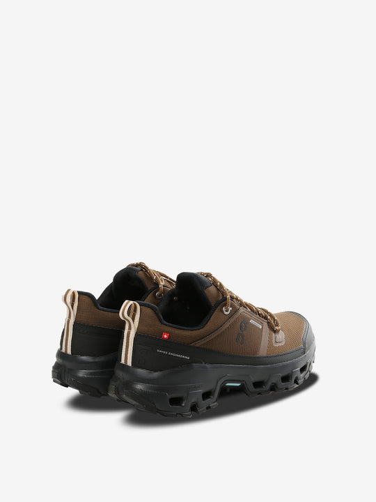 brown sneakers, side view