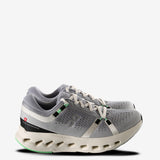 Grey sneakers, front view