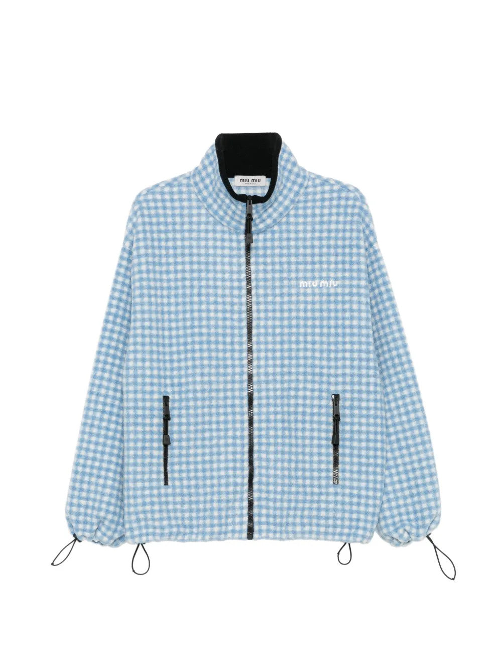 Blue jacket, front view