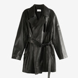 Black coat, front view