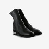 Black boots, front view