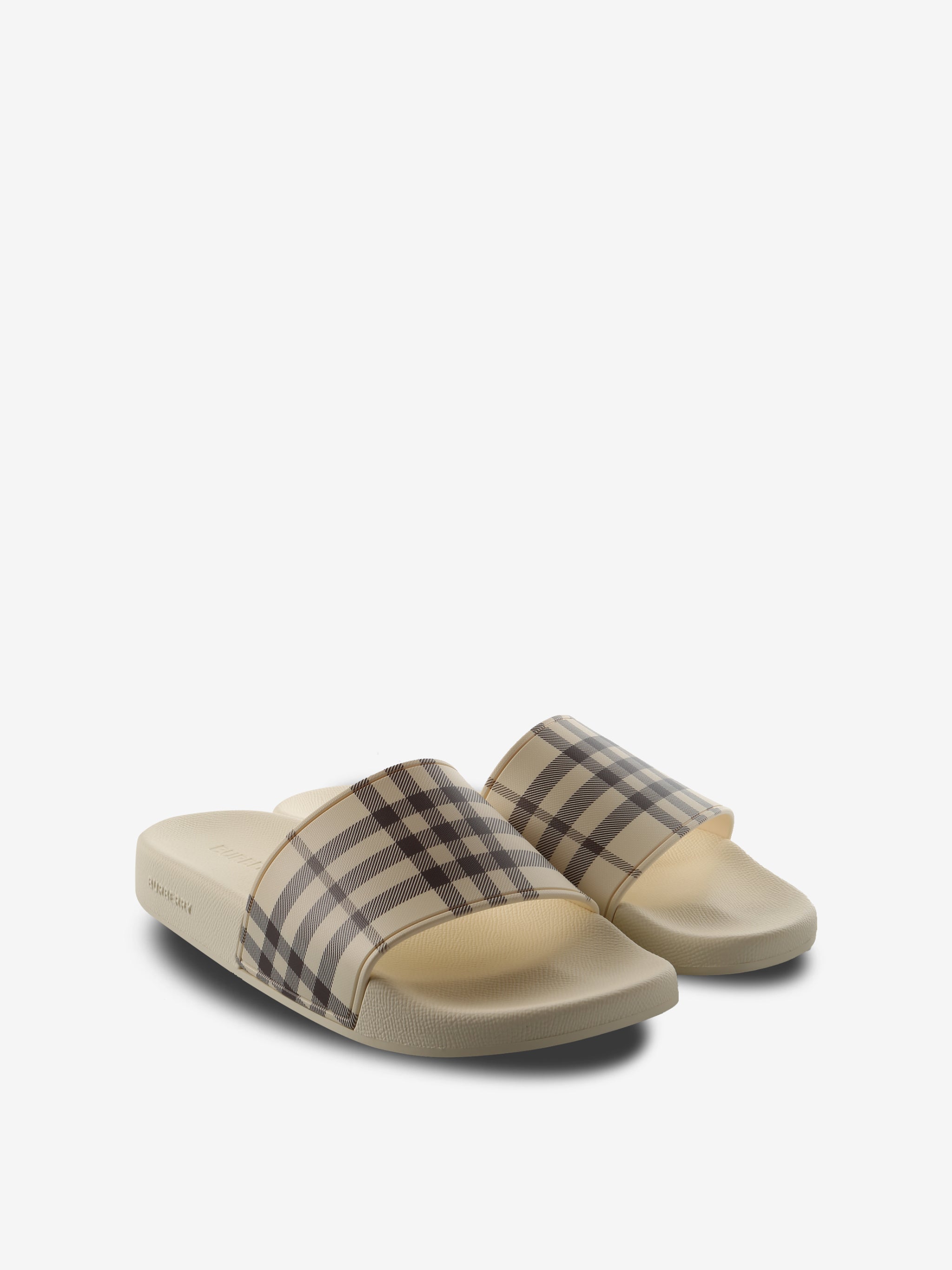 White sandals, side view