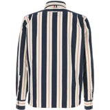 Navy shirt, back view