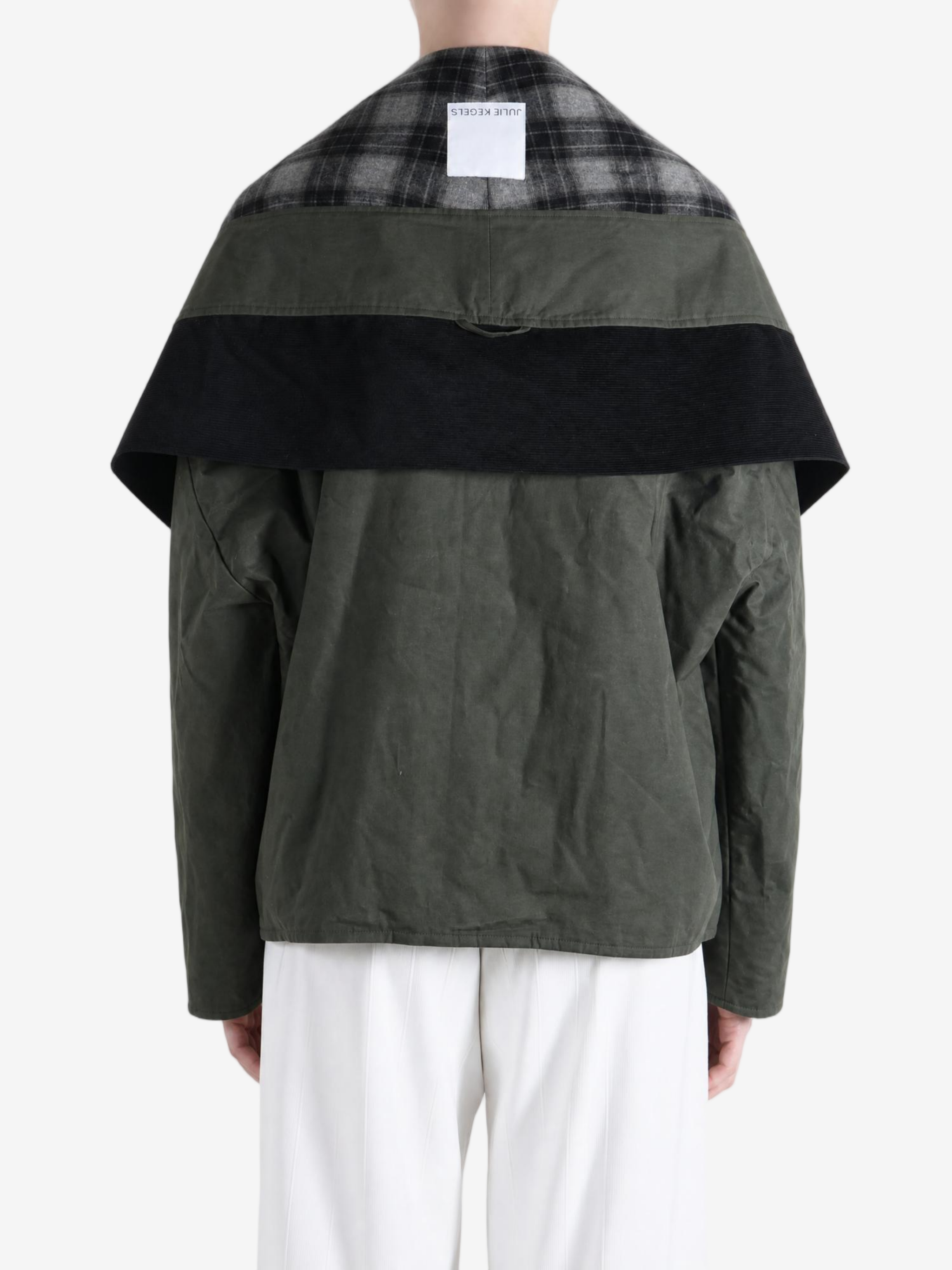 Green jacket, front view