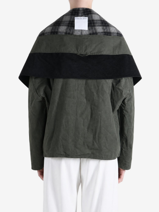 Green jacket, front view