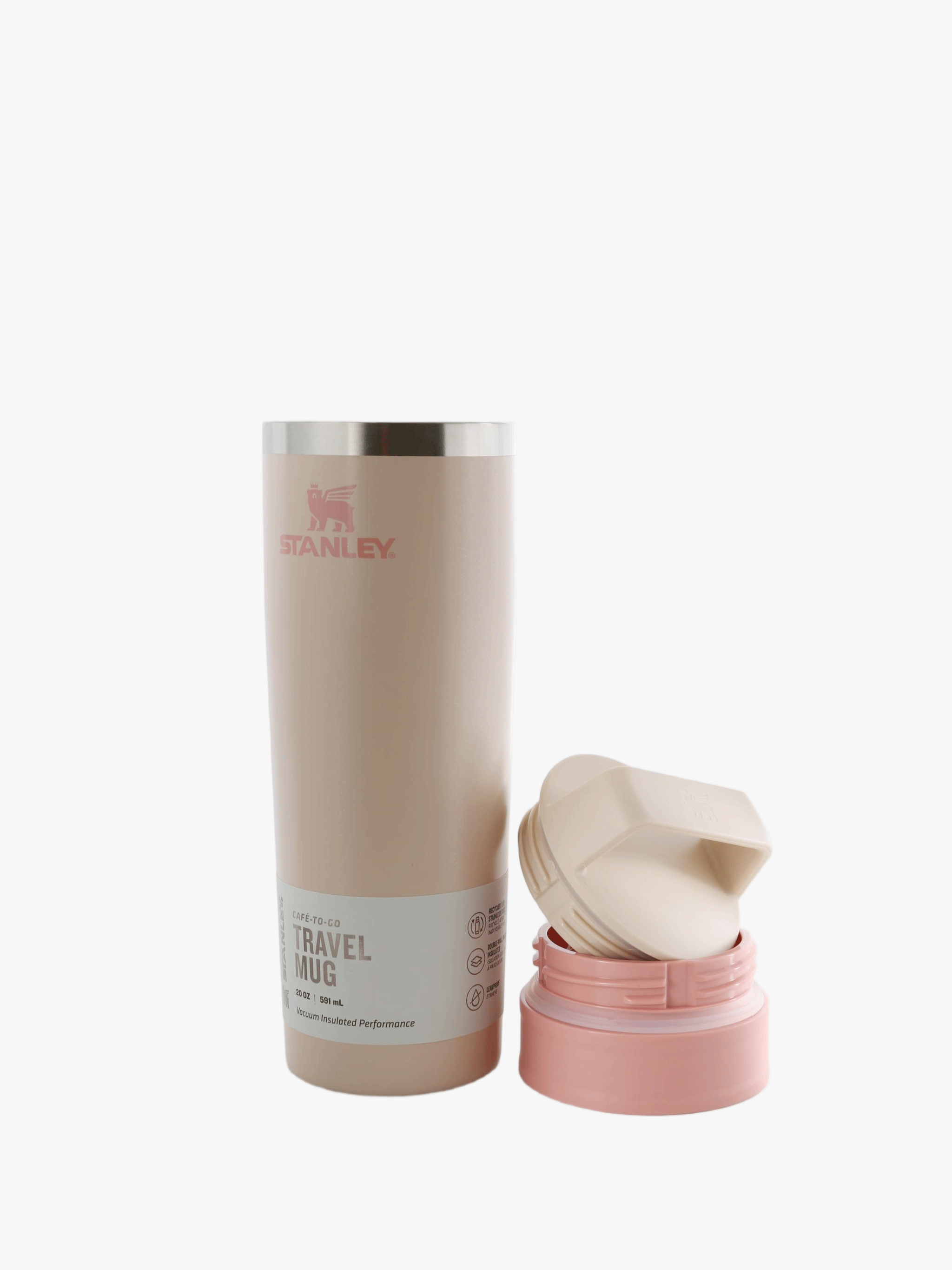 Pink product, front view