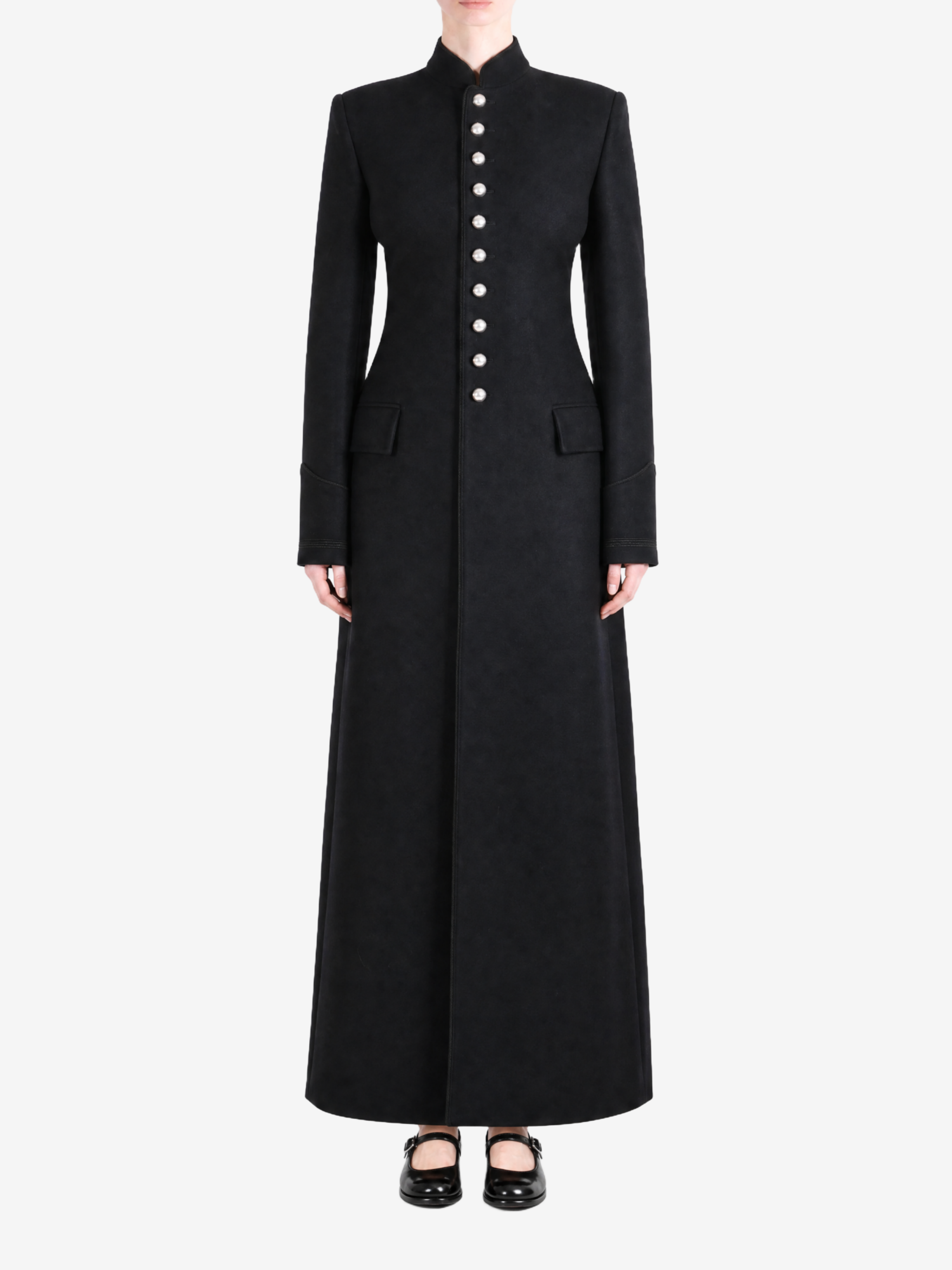 Black jacket, front view