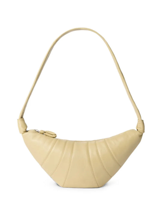 Tan bag, front view