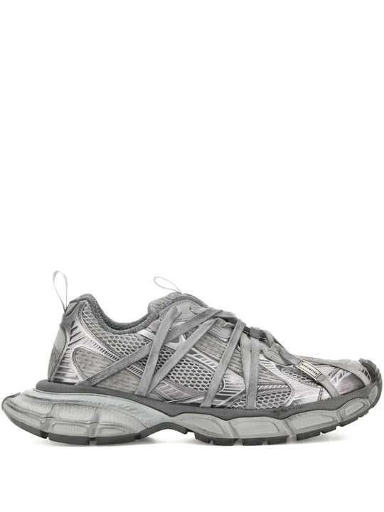 Grey sneakers, front view