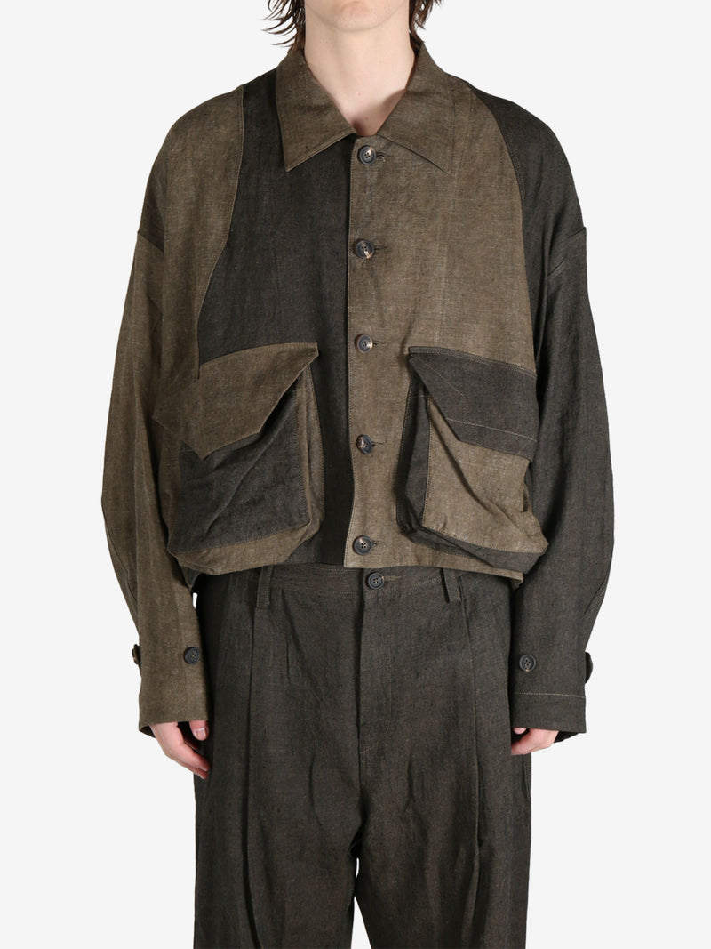 ZIGGY CHEN - Men Collaged Workers Jacket