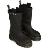 Black boots, front view