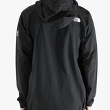 Black jacket worn by a person, showing the jacket's fit