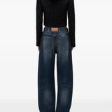 Blue jeans, full body view