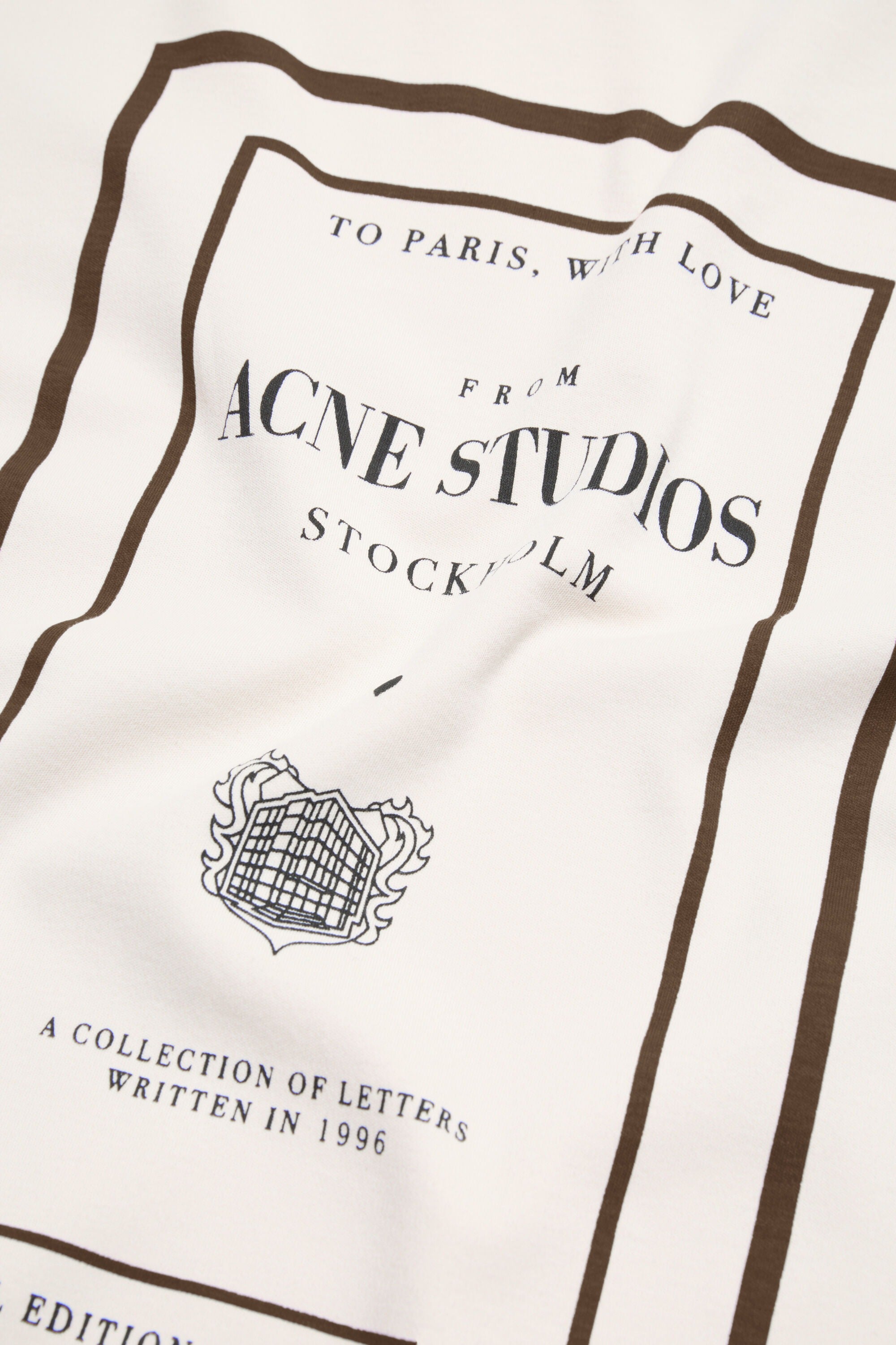 Close up of Tan t-shirt, showing texture of the 100% cotton fabric