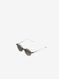 RIGARDS Titanium Clip-on Sunglasses Jade+Bronze/Clear+Green Lens/Matte