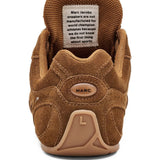 Brown shoes, back view