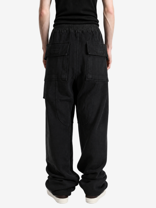 Black pants, full body view