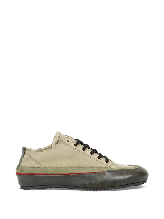 Green shoes, side view