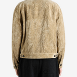 Tan jacket, front view