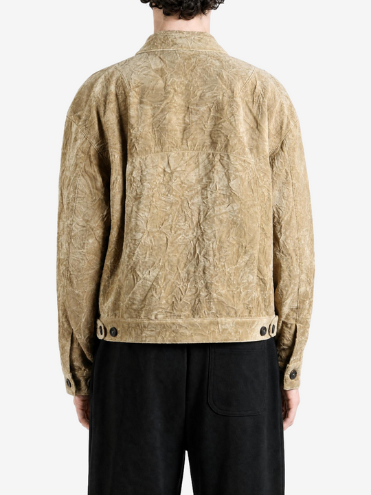 Tan jacket, front view