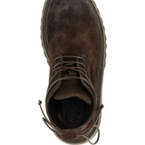 Brown boots, top view